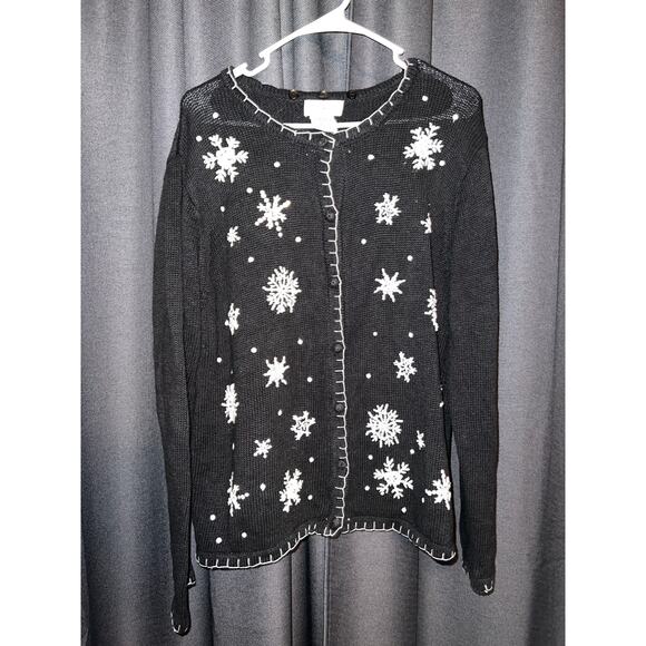 Ugly Christmas Cardigan Sweater Xmas Size X-Large - Picture 1 of 3
